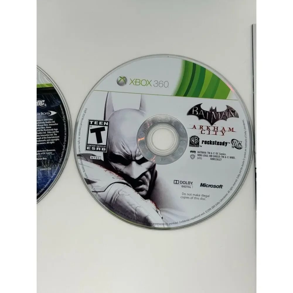 Batman Arkham Bundle Microsoft Xbox 360 2 Game Lot Complete Tested - Picture 7 of 14